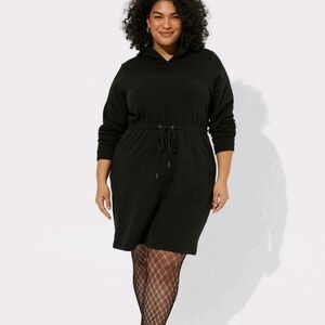 Womens Torrid Mini Fleece Hoodie Sweatshirt Dress size‎ 2 EUC